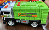 Light & Sound Green Garbage Truck